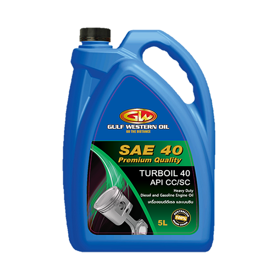 GULF WESTERN TURBOIL 40 SAE 40 API CCSC